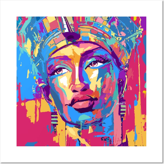 Nefertiti Queen of Egypt Wall Art by mailsoncello